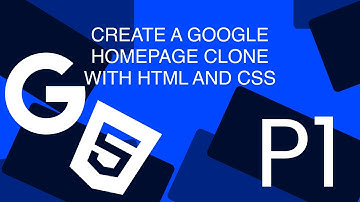 Code a Google homepage clone with HTML and CSS - part 1 - HTML(1/1)