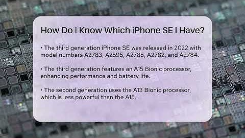 How Do I Know Which iPhone SE I Have? - Talking Tech Trends