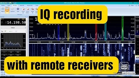 Making Remote IQ recordings with SDR Console
