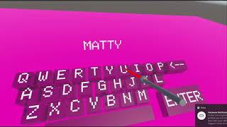 vr keyboard prototype