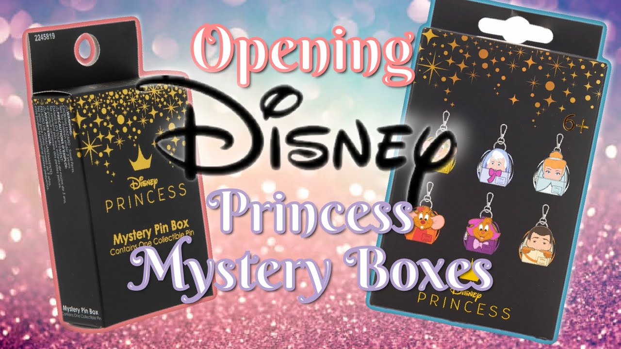 Opening Disney Princess Mystery Boxes! Unboxing Blind Bag Pins & Loungefly Mini Backpack Clips!