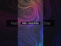 Hello  lionel richie latt ahmad cover