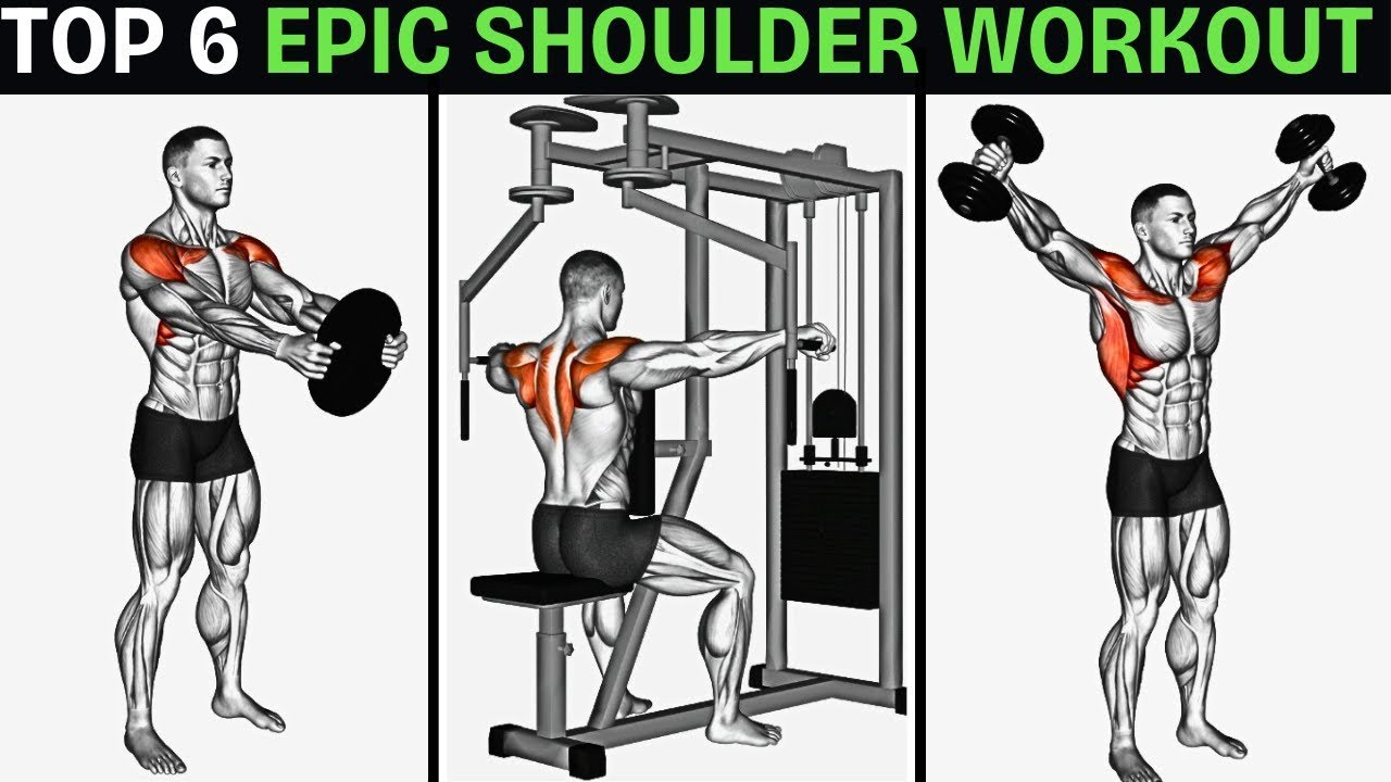 "Transform Your Gains! 🔥 Ultimate Top 6 Shoulder Workouts for Explosive Muscle Growth at the Gym 💪"