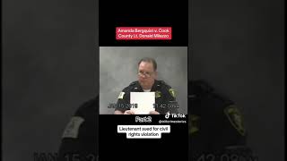 #2 Amanda Bergquist v Cook County Lt Donald Milazzo Deposition