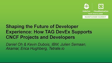 Shaping the Future of Developer Experienc... Daniel Oh, Kevin Dubois, Julien Semaan & Erica Hughberg