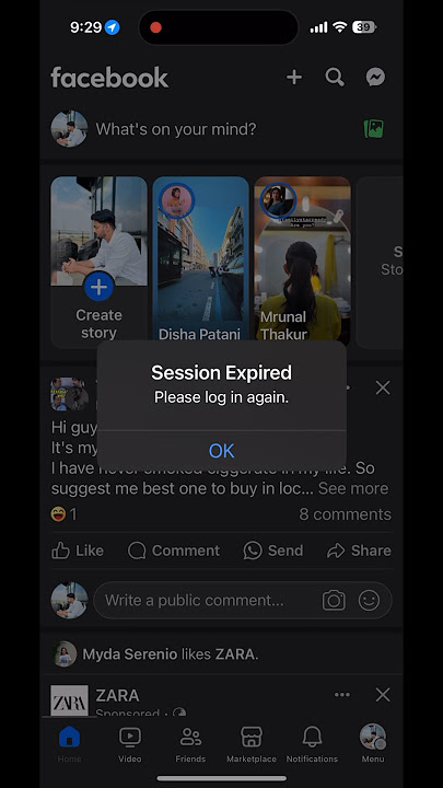 How to fix Facebook session Expired please login again | Facebook login problem #shorts #facebook