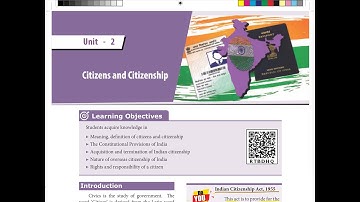 Citizen and Citizenship | std 8 | Indian Polity | TNPSC Group 1,2,4