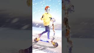 Freezing -5C E-Scooter...