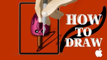 EASY Drawing ICE CREAM on your iPad in PROCREATE