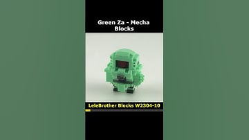 Green Za Mecha W2304-10 Mini Blocks Preview #lego #brick #miniblock #nanoblock #block