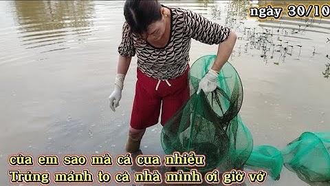Trúng mánh to cả nhà mình ơi giở vớ của em sao mà cá cua nhiều 