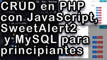Código fuente del CRUD en PHP con JavaScript, SweetAlert2 y MySQL para principiantes