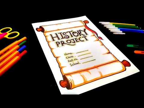 history assignment front page design simple