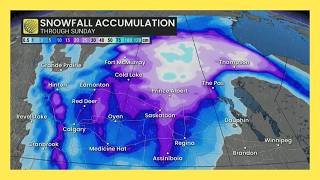 Potent multi-day spring snowstorm hits the Prairies | #forecast