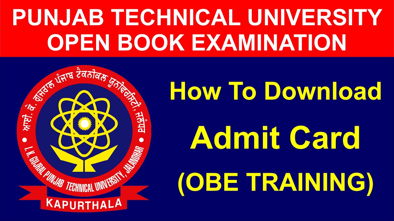 PTU Open Book Examination OBE |  How to Download Admit Card