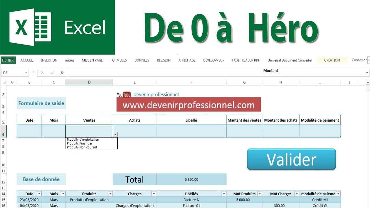 Excel: de 0 à héro [ gestion de stock]