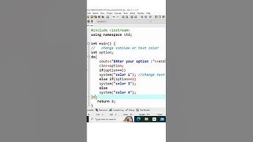 Change Console Text Color in C++ | MH Coding #shorts #colors  #coding #cppprogramming #dev