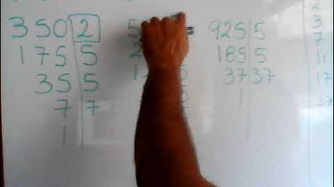 Maximo Comun Divisor de 350  500 925