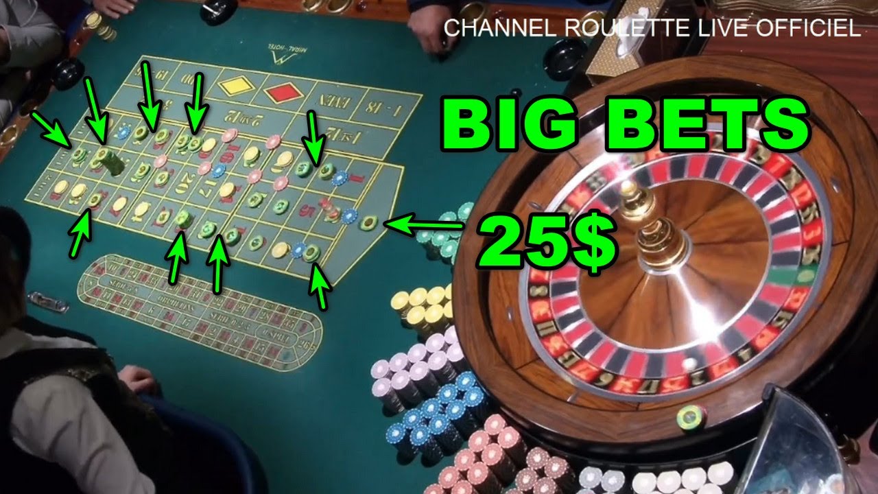 BIG BETS 25$ IN TABLE IN ROULETTE IN CASINO EXCLUSIVE OF 20/02/2025 ...
