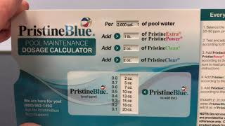 Pristine Blue Pool Dosage Calculator by American Slide Chart | Perrygraf
