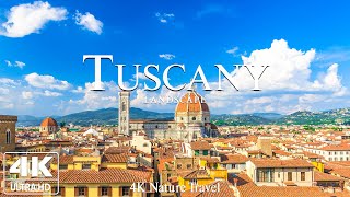 FLYING OVER TUSCANY (4K UHD) - Beautiful Landscapes With Calm Music