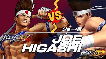 KOF XV｜JOE HIGASHI｜Character Trailer  and compared with  Joe from KOF XIV