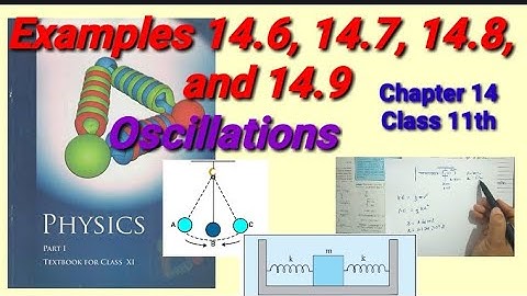 Examples 14.6, 14.7, 14.8 and 14.9 | Oscillations | Class 11th | Chapter 14 |