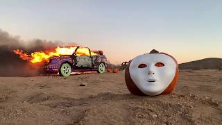 THE PUMPOCALYPSE! Halloween Car Explosion in the Desert