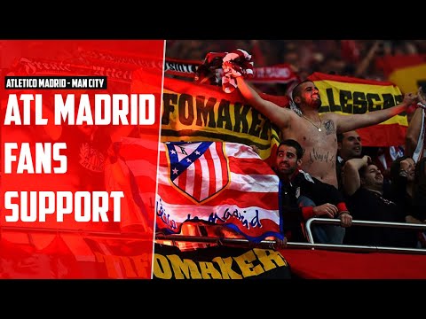 ATLETICO MADRID SUPPORTERS WITH INCREDIBLE SUPPORT AFTER BEING KNOCKED OUT OFF THE UCL BY MAN CITY!!