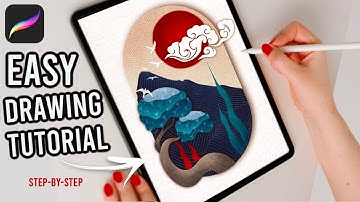 Japanese Landscape Painting︱ Easy Procreate Drawing Tutorial