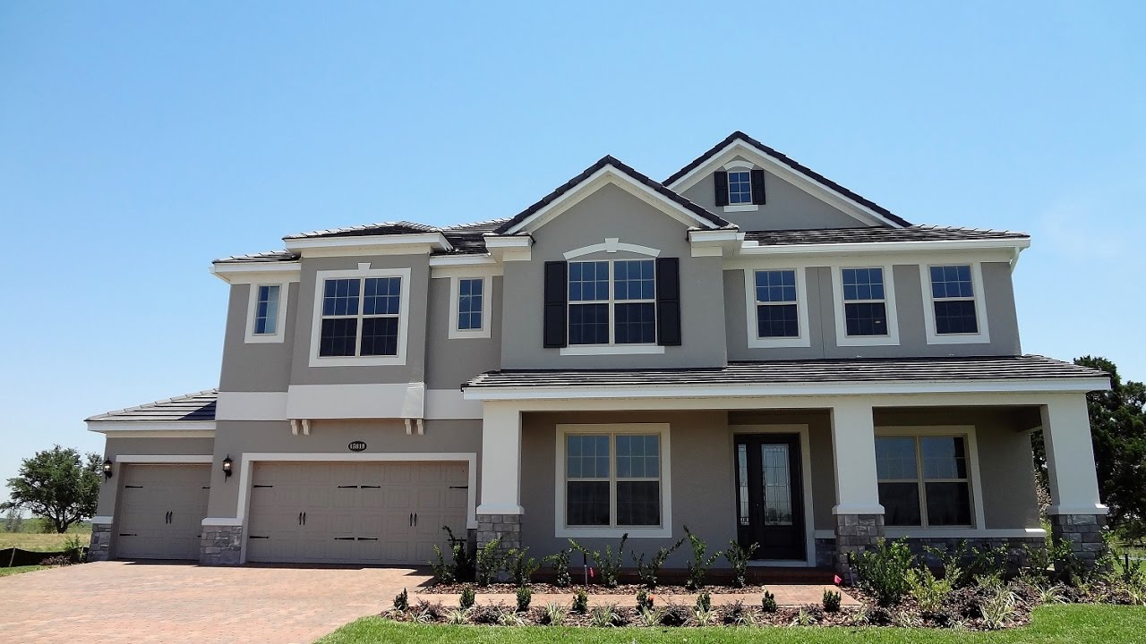 Luxury Lakefront Winter Garden New Home - Emerald Pointe by M/I Homes - Grandview model