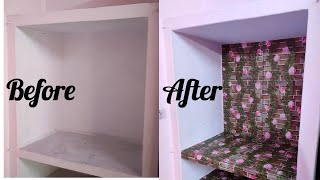159 रू में करें अपने  Wallrakes का करें Makeover  | How To Paste Self Adhesive Wallpaper PVC At Home