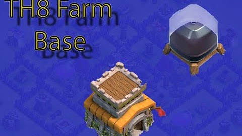 Clash of Clans TH8 Farm Base Dark Elixir Protected With Replays