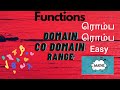 Domain/Codomain/Range/Image/preimage-Explanations/Thanjavur Maths/ in tamil.