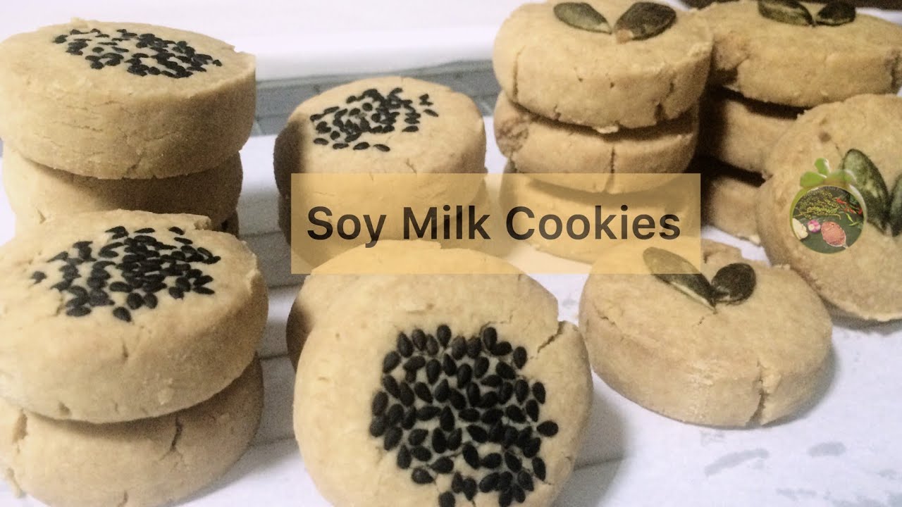 คุกกี้นมถั่วเหลือง Soy Milk Cookies Recipe YouTube
