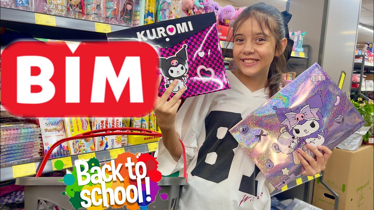 BİM Okula Dönüş 2025 Kırtasiye Alışverişim Back To School Okul Alışverişi. Eflin Ela Zeybek