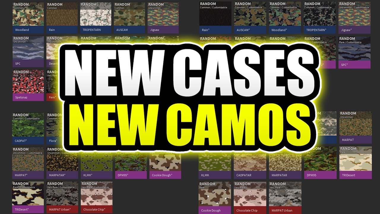 Phantom Forces New Cases Uniform Cases Best Skins In The Game Youtube - roblox wiki phantom forces