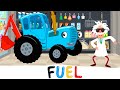 Cars fuel song  blue tractor  kids songs  cartoons