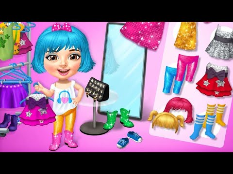 Emma sweet baby girl pop star, makeup hairstyle and dress up fun ...