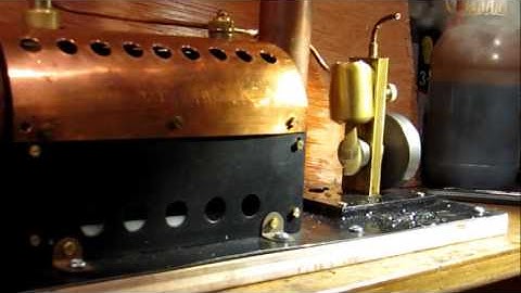 Simple oscillating steam engine - Steam test