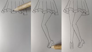 Ножки девушки в юбке
