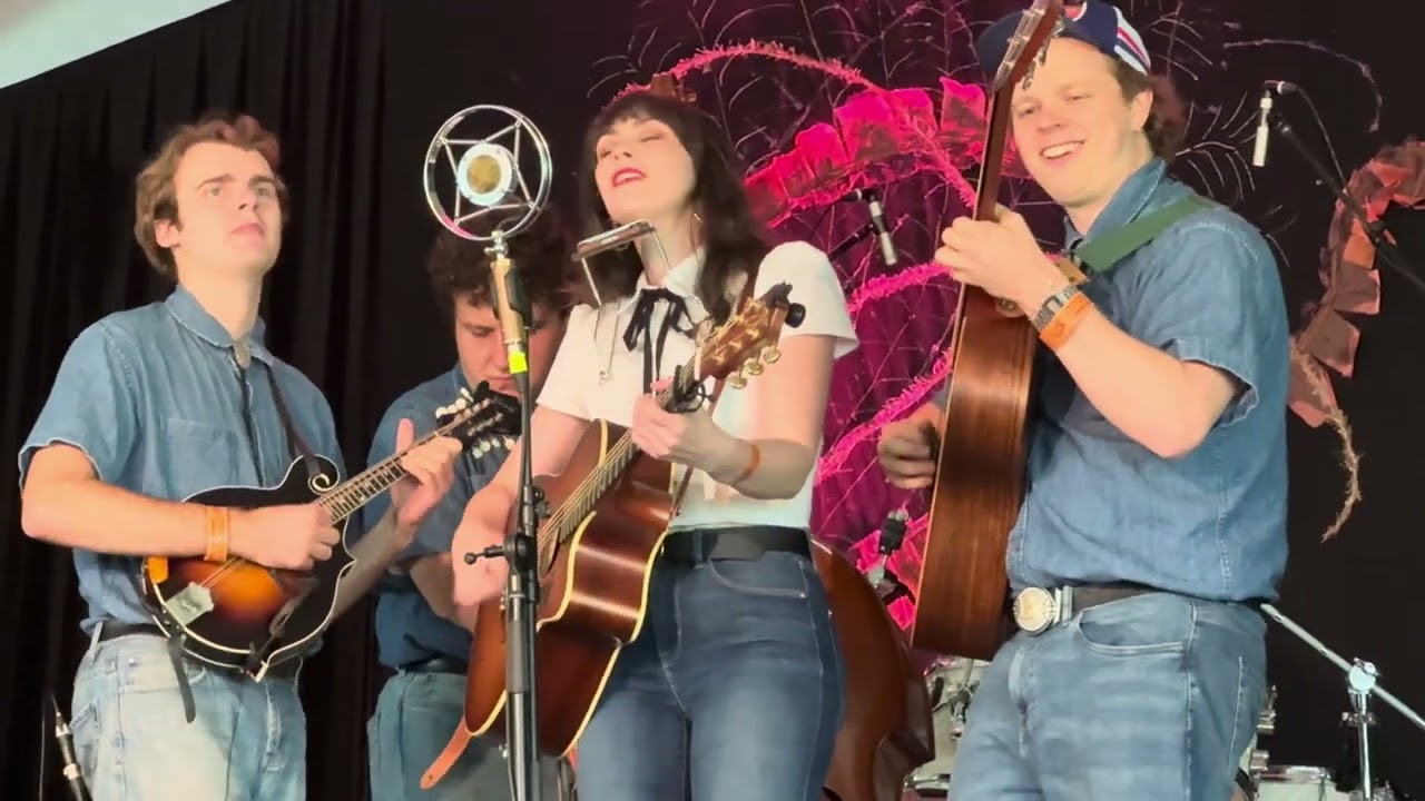 Charley Castle and The Boys from The Well opening Wandella stage, Cobargo Folk Festival, 27/02/2026