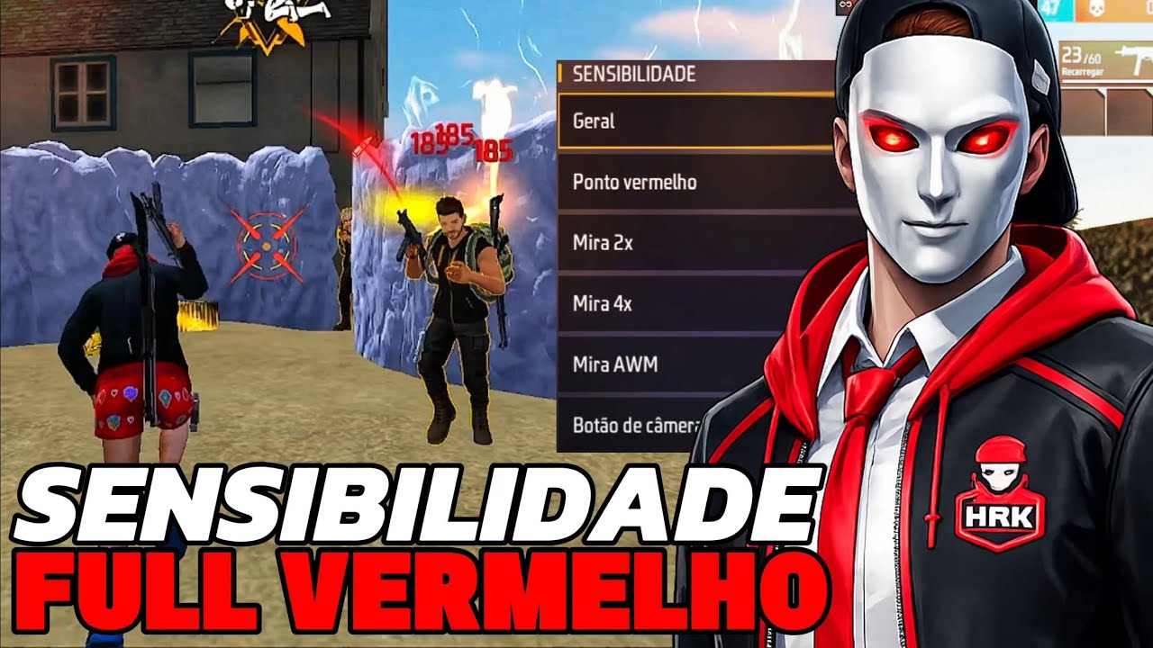 MELHOR SENSIBILIDADE ALTA NOVA ATUALIZAÇÃO Com e sem DPI Para dar FULL VERMELHO!! Free Fire - K7 FF