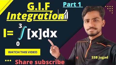 Integration of Greatest integer functions ll महत्म पूर्णांक फलन का समाकलन।। SSB jugad by vikash ll