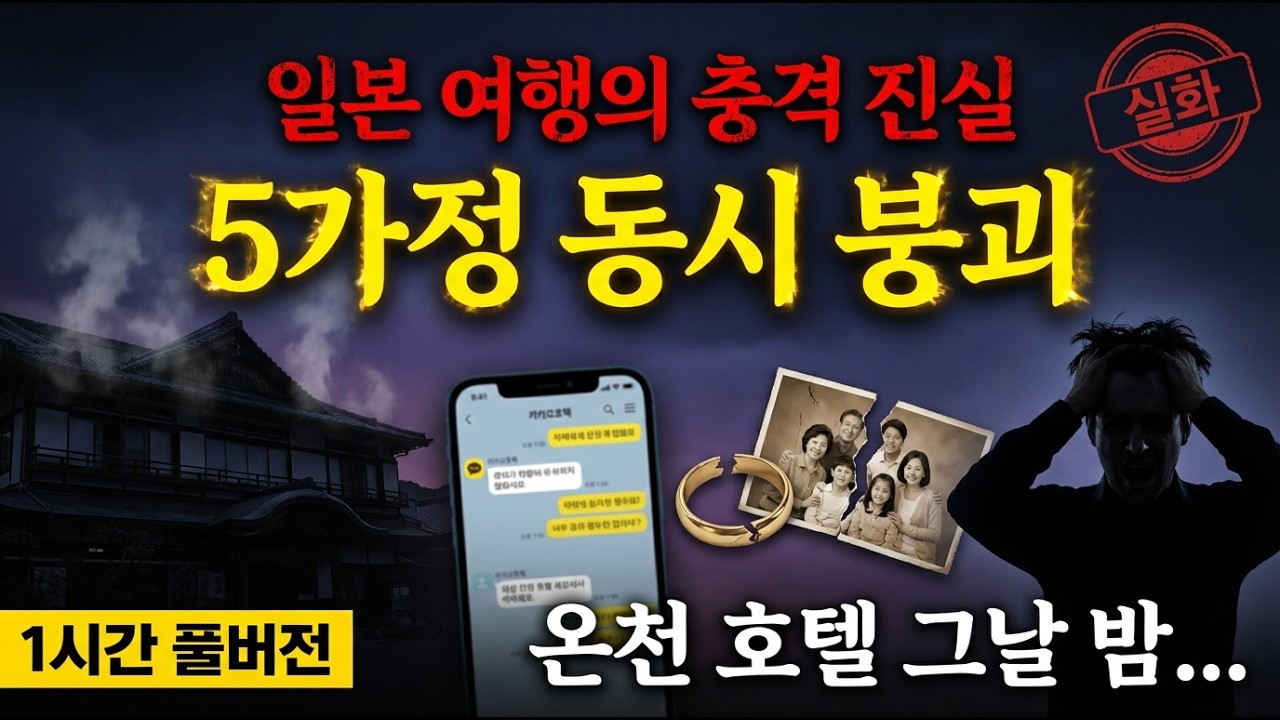 아내가 일본여행서 벌인 충격적 진실...부산 아파트 5가정 붕괴 실화