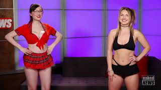 Eila Adams & Louise Bordeaux Have All Your Latest Headlines On Todays Naked News