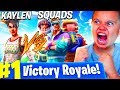 MY LITTLE BROTHER PLAYS SOLO SQUADS LIKE TFUE!!! HE DROPPED 18 KILLS! FORTNITE BATTLE ROYALE