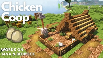 EASY CHICKEN COOP EGG FARM | Minecraft Tutorial | Java & Bedrock [1.21+]
