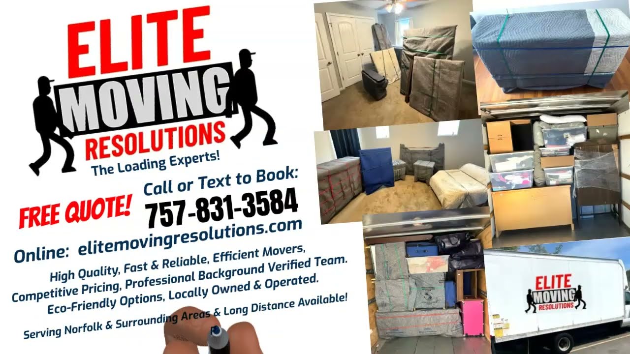 ELITE MOVING RESOLUTIONS - The Loading Experts!  Free Quote!  Call or Text: 757-831-3584 Norfolk VA