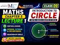 Class 9 Maths Chapter 5 Lecture 1 |Circle | Center, Radius &amp; Equation of Circle| NCERT | CBSE